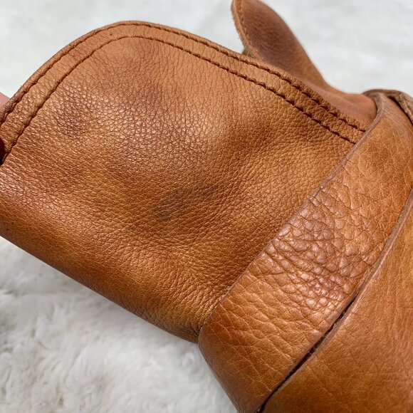 UGG 1017471 Women's Brown Elora Leather Ankle Boots Size 8 - Picture 6 of 12